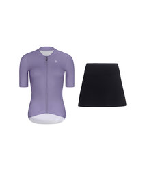 RIVANELLE jerseu scurt și fustă - ELEVATE - negru/mov